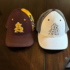 Attention ASU fans!  Selling two (2) flex fit hats…